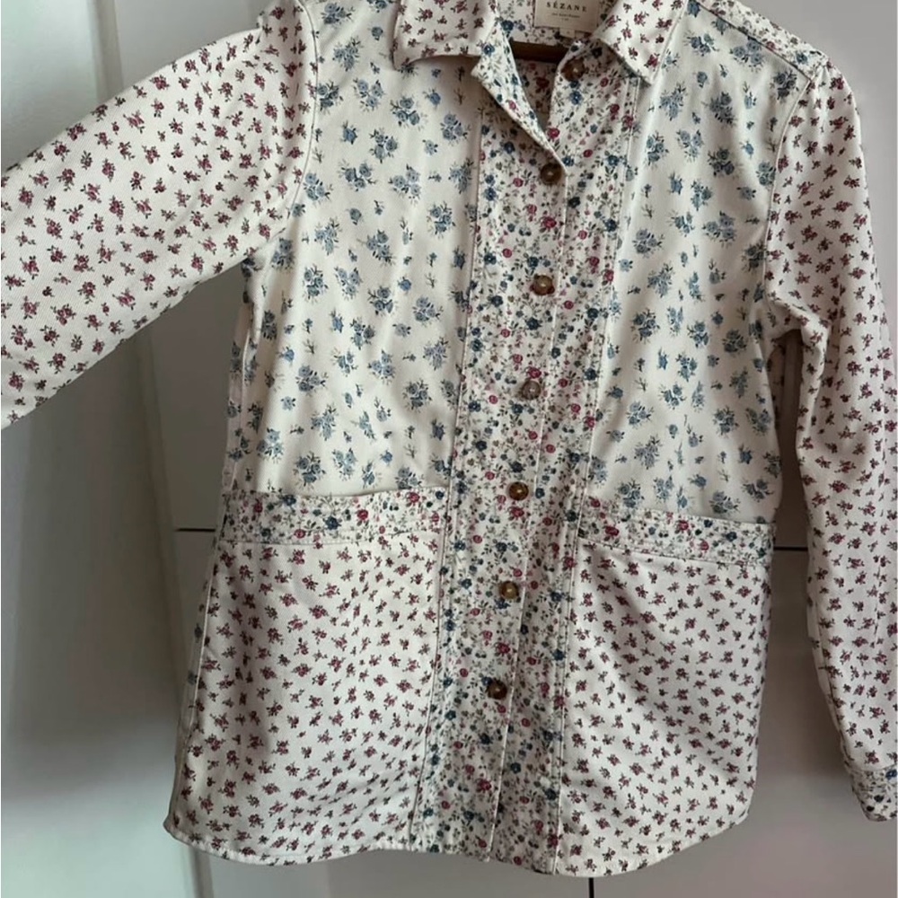 Sezane Spring Floral Chore Coat/Will Jacket - Picture 3 of 10